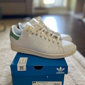 USED ONCE- Stan smith shoes Size 8